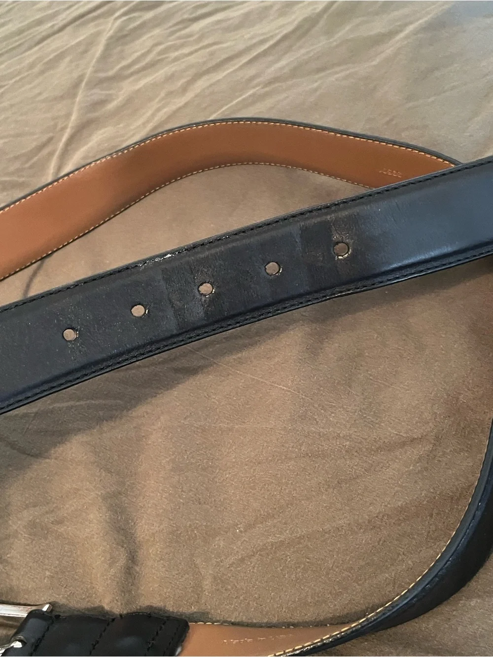 Allen Edmonds black Leather Belt
